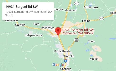 Map with pin of Rochester First Choice Self Storage location